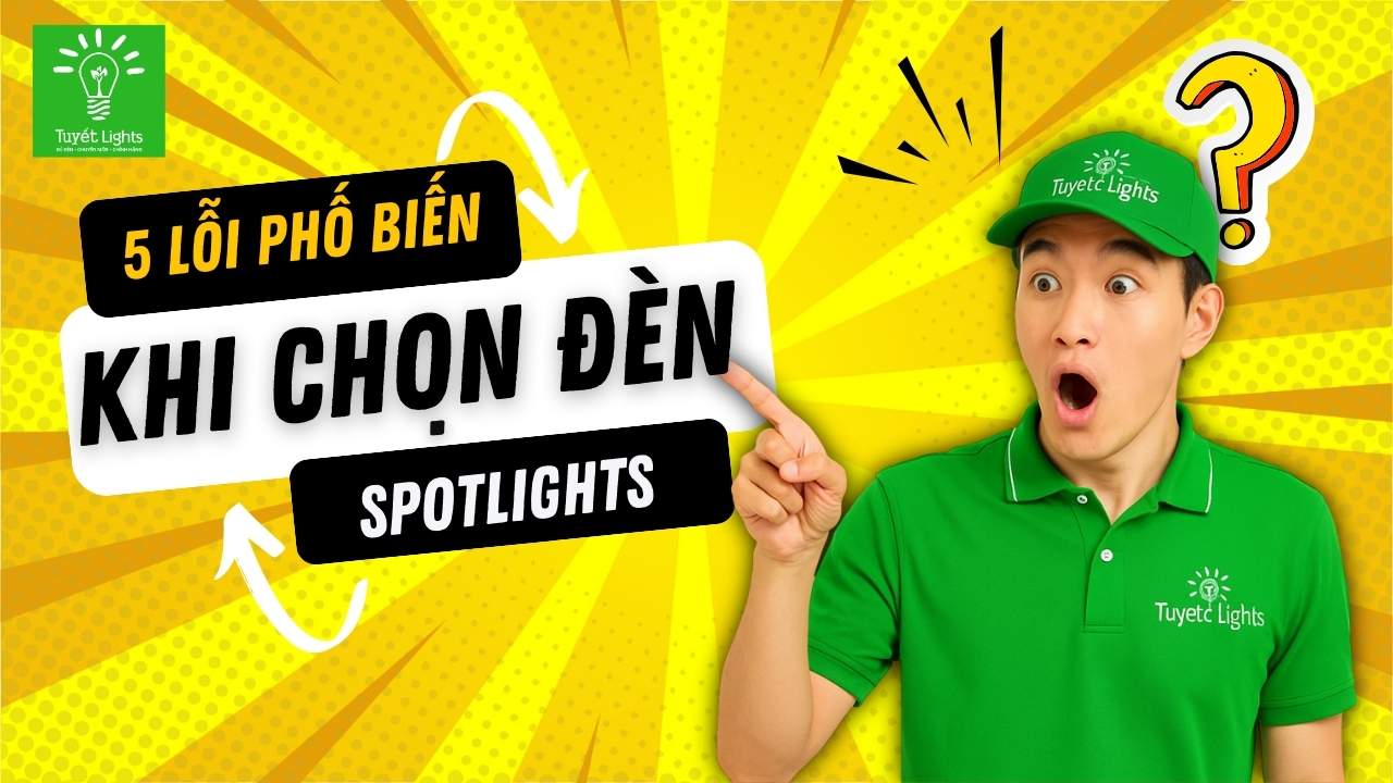 5 lỗi phổ biến khi chọn đèn rọi chiếu điểm – Và cách tránh mua sai